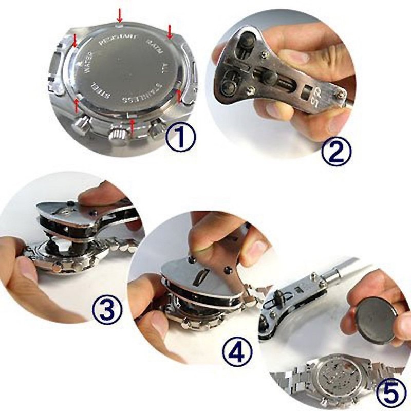 3-Point Support Opener for Large Wristwatches (4 Types 12 Bit)