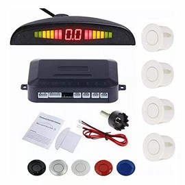 mornwell Sistema De Radar,con 4 Sensores de Reversa para Auto de Aparcamiento LED,Alerta de Sistema de Radar de Marcha Atrás para Estacionar para...  