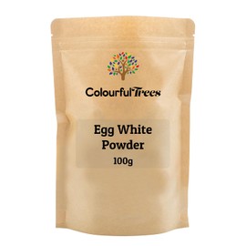 Egg White Powder 100g for Baking, Cooking, Use to Make Meringue, Royal Icing and Shakes, Protein Powder by Colourful Trees