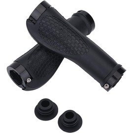 1 par de agarres Antideslizantes para Manillar de Bicicleta, Color Negro Suministros De Protección para Montar Protección Ciclista Puños para Bicicleta Puños para Bicicleta