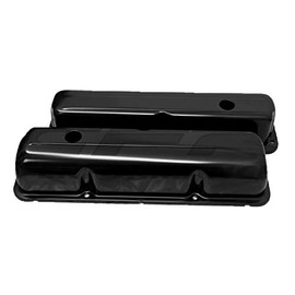Cobra-Tek- CBK-HZ-9296-PBK- Aluminum Valve cover - Works With 1957-1976 Ford Big Block Fe 332 352, 360, 390, 406, 413, 427, 428, Steel Edp. (Black)
