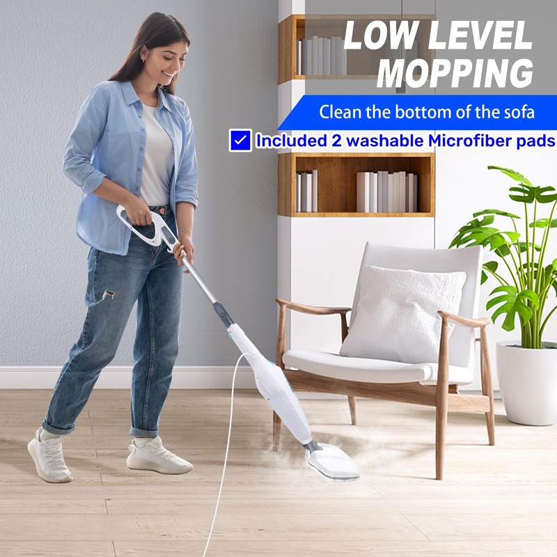 Multipurpose Steam Mop 1500W Electric Floor Cleaner Hot Steam Cleaner