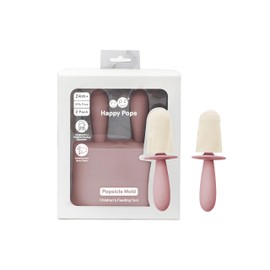 ezpz Happy Pops (Blush) - Popsicle Mold Set with Wands for Toddlers + Preschoolers 24 Months + - Two Pack - Toddler Essentials