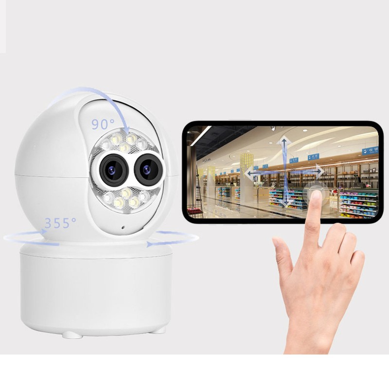 Security Camera Dual Lens Focal Adjustable 1080P HD Wifi Wireless