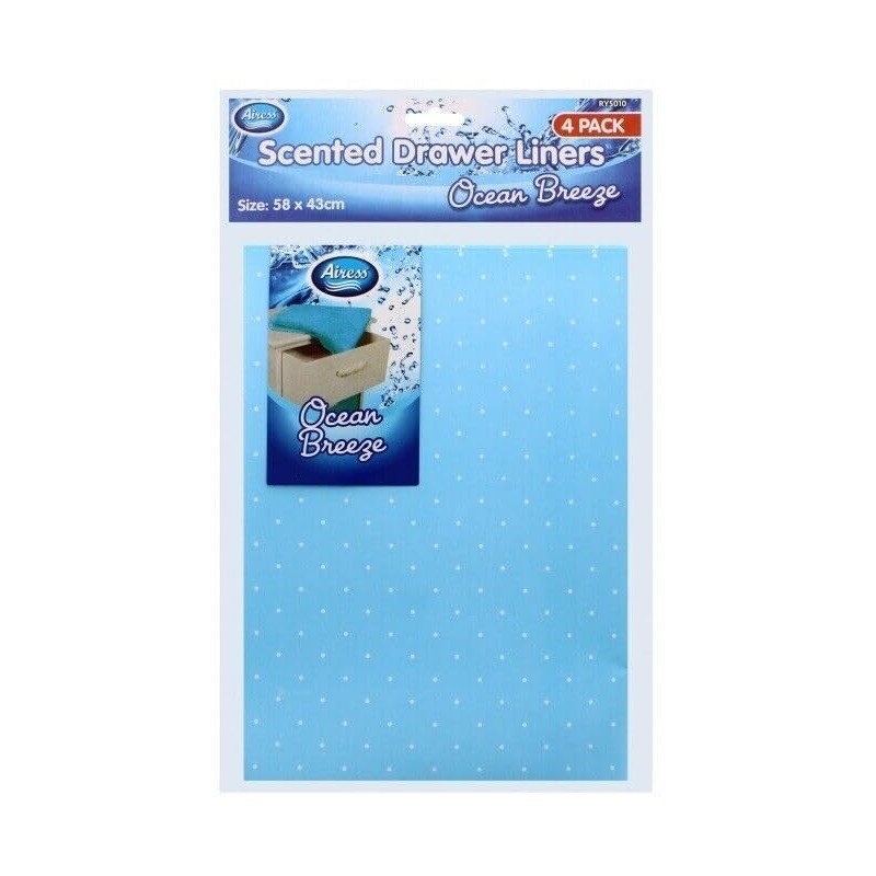 Scented Drawer Liner Sheets 4 PACK JASMINE ROSE LAVENDER OCEAN