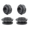 UgyDuky 4 Pieces PVC Bulkhead Fitting for Rain Barrels, Aquariums,