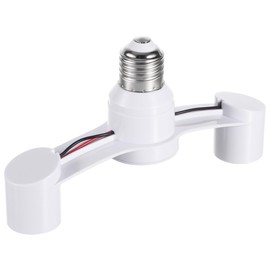 Baluue E27 Light Socket Splitter Adapter Dual Heads Y-Shape Lamp Holder Converter for Led Bulbs Expand Single E27 Socket to Two for Home Office Workshop Lighting