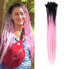 Dsoar 24 inch Ombre Dreadlock Extensions 20 pcs/Pack Synthetic Dreads