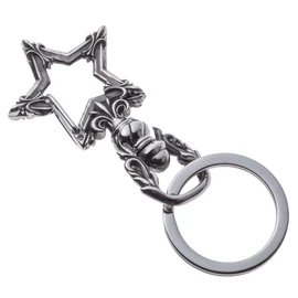 Artemis Classic Star Carabiner Key Chain Men's Key Ring ACK0049 Brand Jewelry Key Ring Key Ring Key Ring Key Ring Key Holder Key Holder Key Case Stainless Steel, Silver