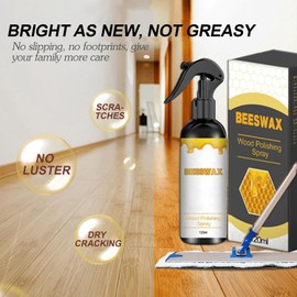 ZMTNY Natural Beeswax Care Spray & Restorer,2025 Upgrade New Bees Wax Furniture Cleaner,Beeswax Polish for Wood Furniture,For Living Room, Kitchen, Furnishings and Wooden Floor