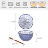 Selamica Ceramic Ramen Bowls Set, 15 OZ Noodle Bowls for
