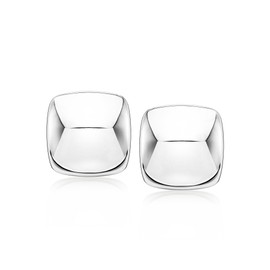 Ross-Simons Sterling Silver Square Clip-On Earrings