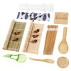 DAJAVE Complete Sushi Set, 16-Piece Starter Kit with Bamboo Mat,
