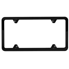 AutoStuff - Camisasca Matte Black License Plate Frame 4 Hole