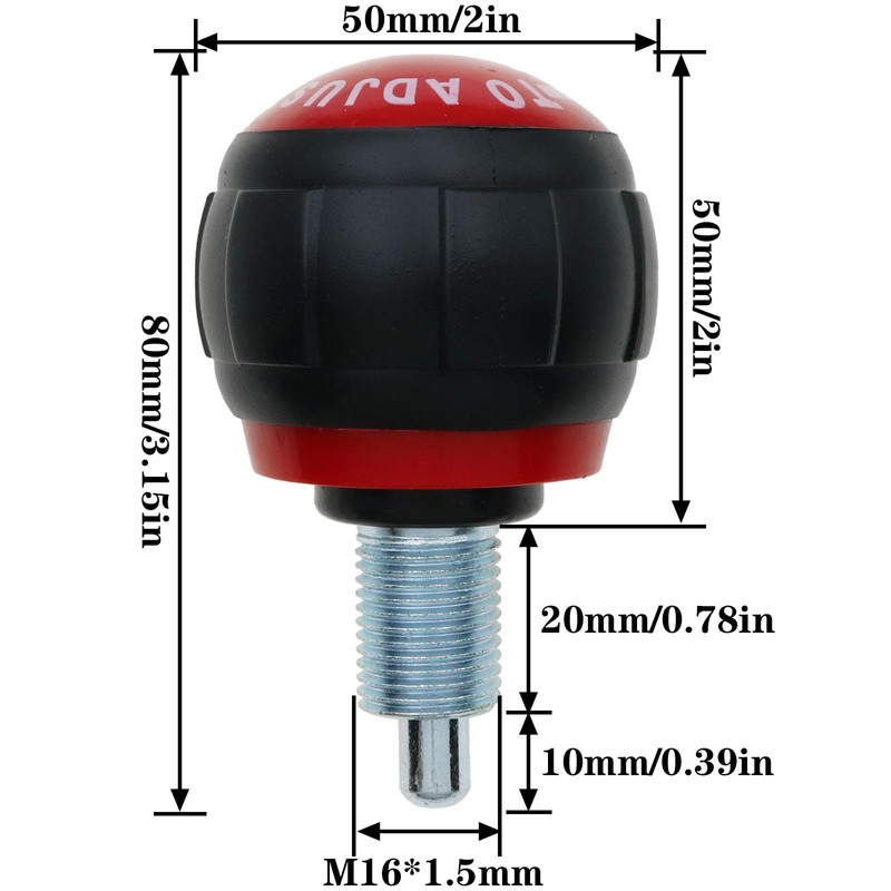 safycaby 1 PCS M16 Pop Pull Pin Knob Pull Pin