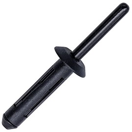 Rexka 100pcs Fender Flare Bumper Door Trim Plastic Rivet Retainer 1/4 Hole Compatible with Chrysler 6506007AA 07-20 Jeep Wrangler, Wrangler Unlimited JK & 02-12 Liberty KJ GM 10184895 Ford N803862-S