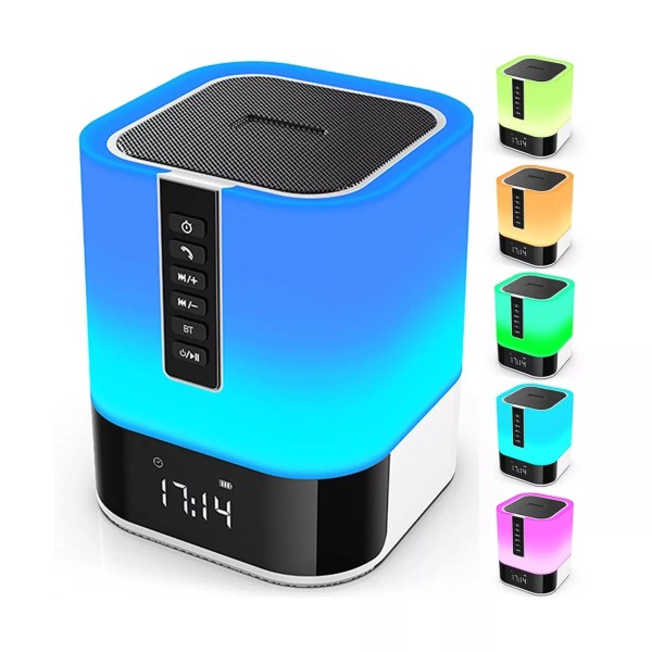 Hetyre Night Light Bluetooth Speaker, 5 in 1 Touch Control