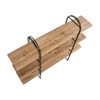 Main + Mesa Eitri Wood and Metal Adjustable Shelving Unit,