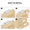Ravinte 30 Pack Finger Pulls for Cabinets 96mm/3.75in Hole Center