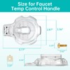Apopip MXT11 Volume and Temperature Control Faucet Replacement Handles for
