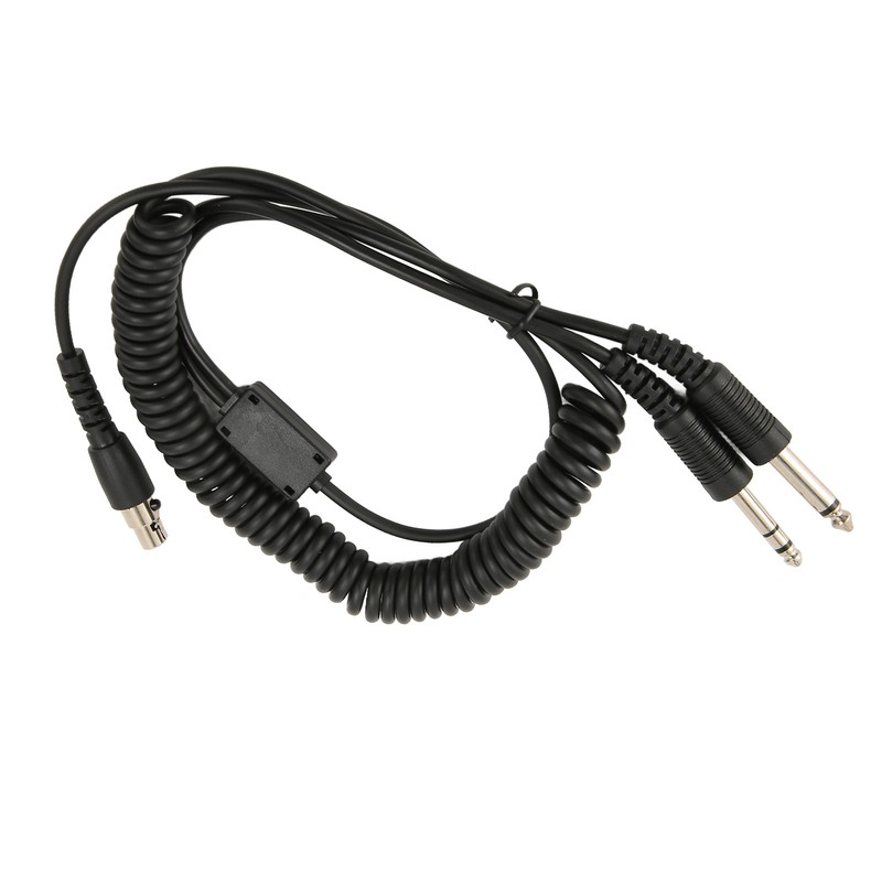 Mini XLR 5 Pin Plug to GA Dual Plugs Headset