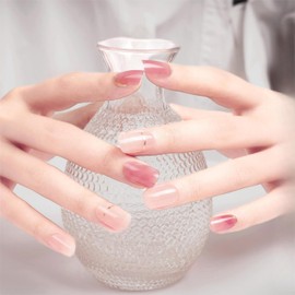 DANNI&TONI Thin Gel Nail Seal, Nail Seal, Curing Type, Gel Nail Seal, Hardening Type, Waterproof, Lasts for 2 Weeks for Hands, Gel Nails, Odorless, SGS Certified, Self Gel Nails, 16 pcs, Thin Series,