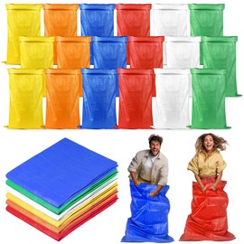 18 PCS Colorful Potato Race Bags for Outdoor Birthday Family Party Carnival Easter Christmas Outside Party