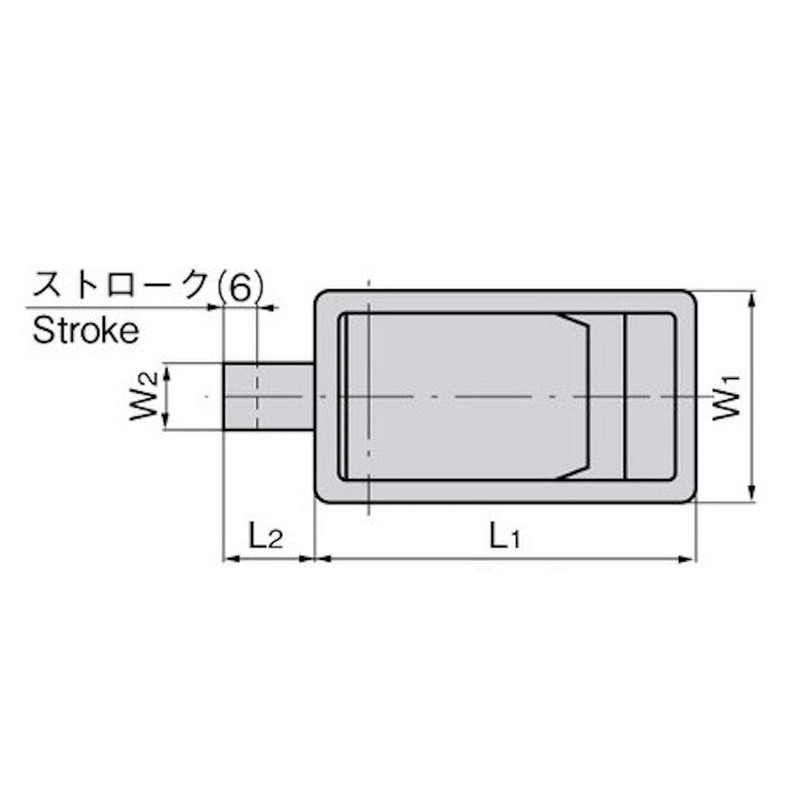 Takigen C-1177-2 Flat Latch Lock