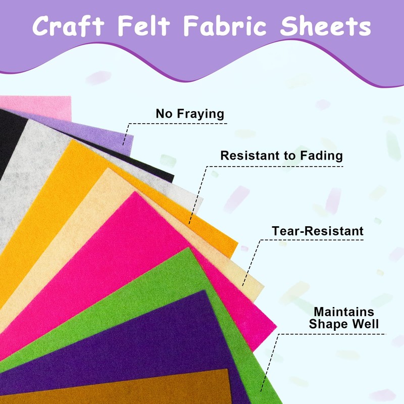 30pcs Felt Fabric Sheets 30x20cm Felt for Crafts Textile Fabrics