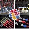 Voyzdx Kit de Terminales Eléctricos 200PCS Aislados, Doble Macho/Hembra Crimp