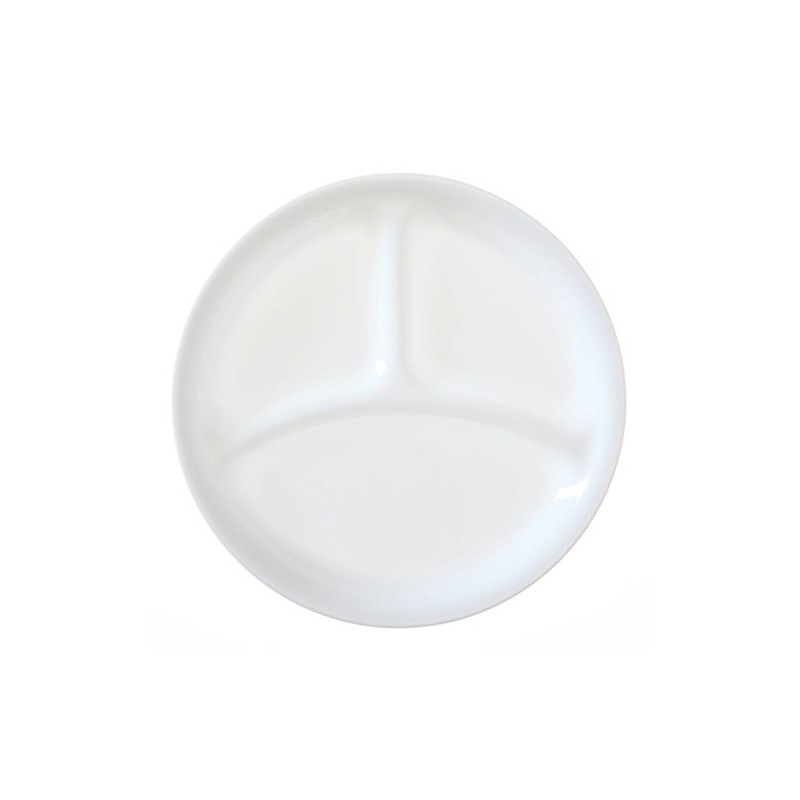 Corelle Livingware set of 4 8-1/2-Inch Divided Dish, Winter Frost