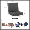 Favoyard Deep Seat Patio Cushion Set 24 x 24 Inch