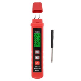 Wood Moisture Meter Professional High Accuracy Digital Handheld LCD Moisture Tester for Firewood Wall Masonry Softwood and Hardwood