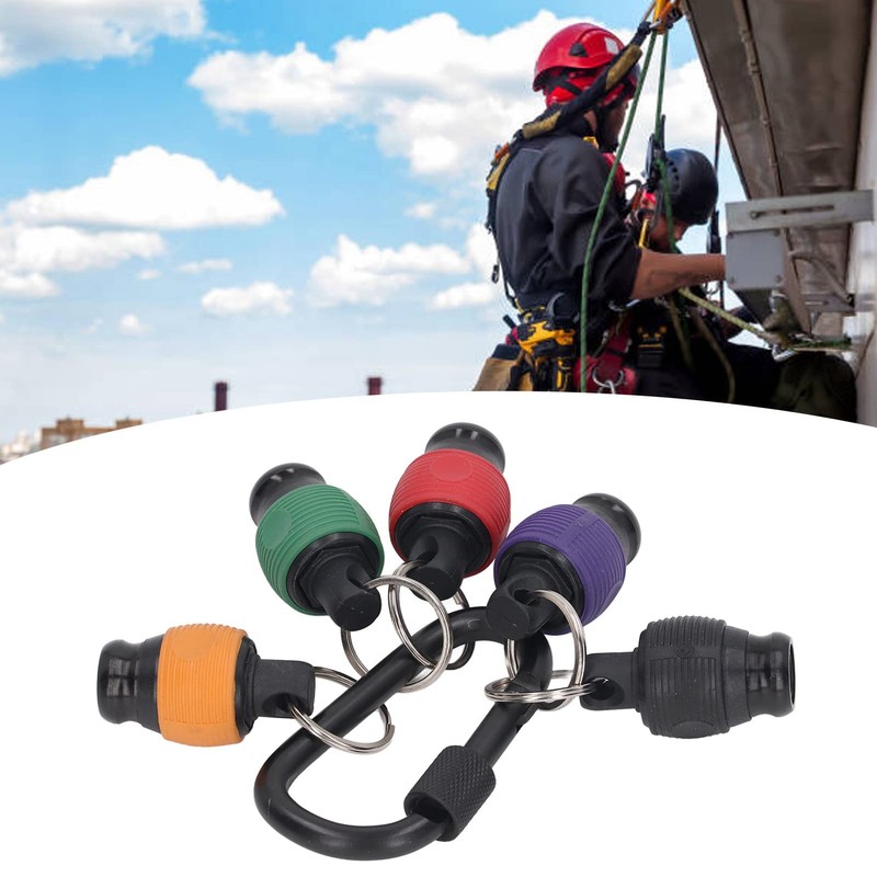 6Pcs Screwdriver Bit Holder Socket Key Chain 1/4in Driver Drill