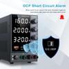 DC Power Supply 0-160V 0-2A, Bench Power Supply with Encoder