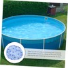 Kisangel 122cm Round Pool Cover Outdoor Pool Protective Strong Polyester
