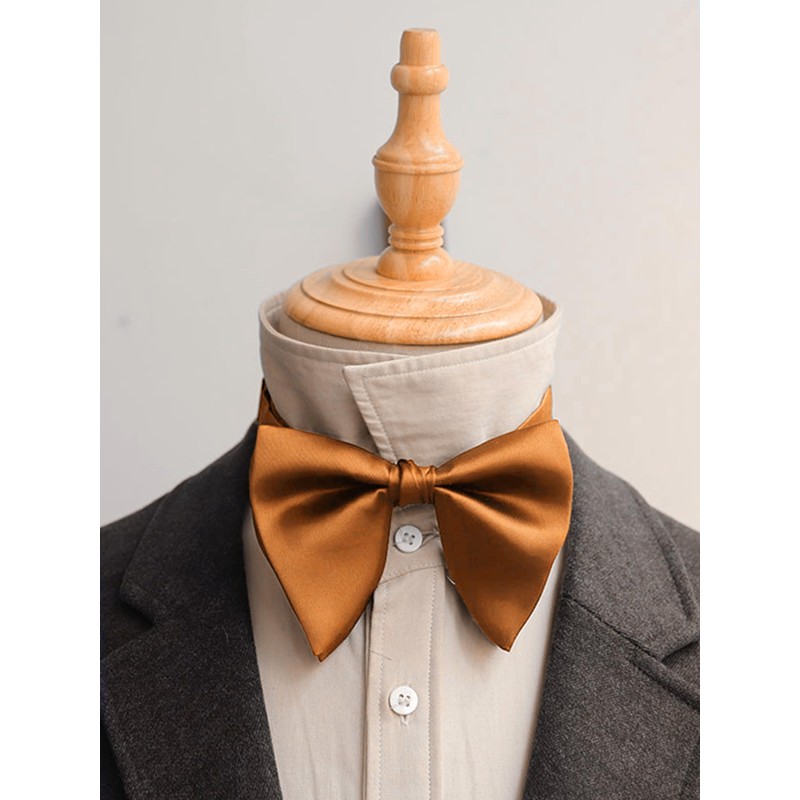 WANYING Men's Oversized Bow Tie Large Bowtie with Hook Closure