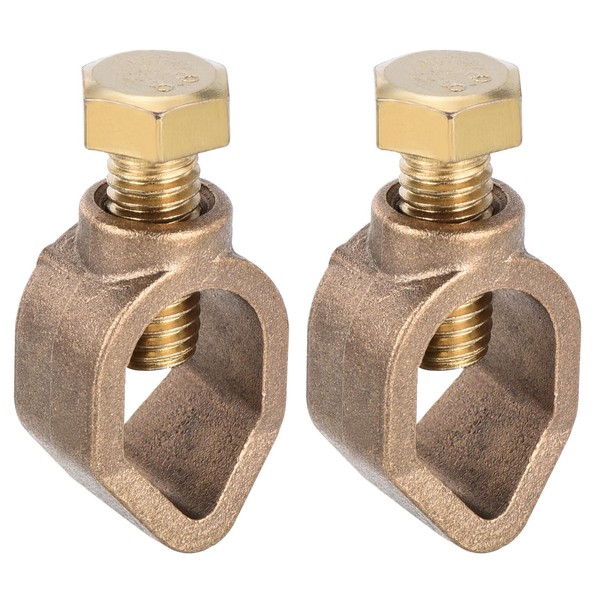sourcing map Ground Rod Clamp Grounding Clamps 1/2" Wire Connector