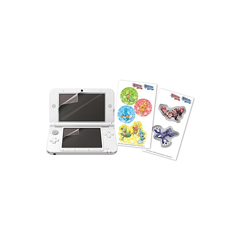 3DSLL 液晶保護フィルム ポケモンシール付