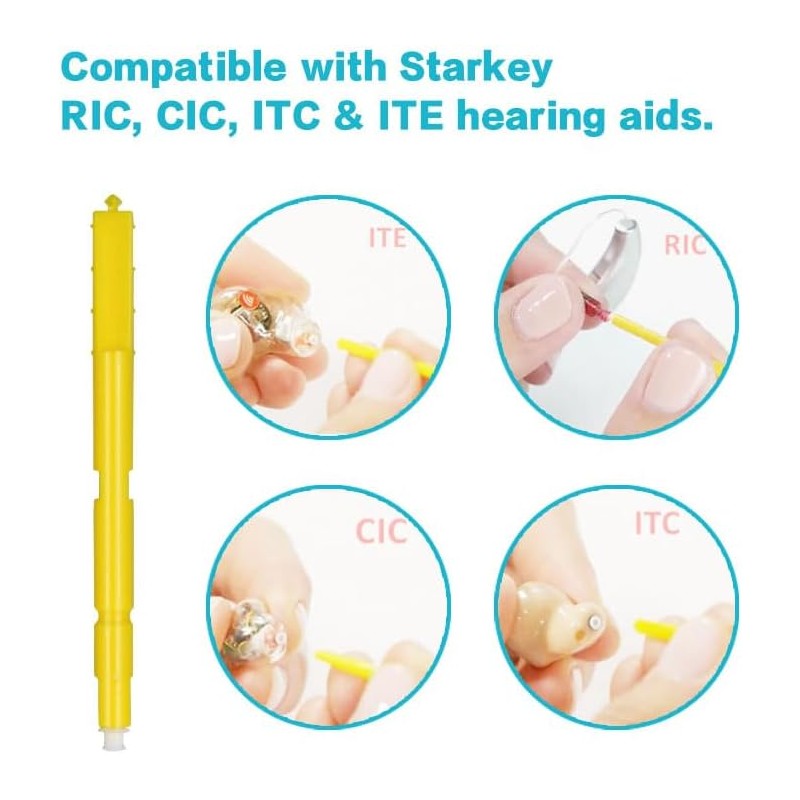 40pcs 1.5mm Starkey Wax Guard Filters New Packing Cleaning Tool