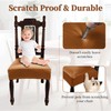 WUSOUPU Leather Seat Covers for Dining Room Chairs Set of