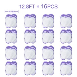 205Ft Purple Heart Tissue Paper Streamer Big Love Heart Lavender Hanging Garland Backdrop for Birthday Wedding Valentines Day Lilac Violet Engagement Bachelorette Bridal Shower Party Decorations