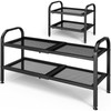 Kitsure Expandable Shoe Rack - 2-Tier Shoe Storage with High-Density