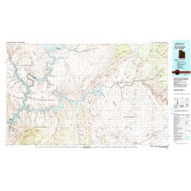 YellowMaps Navajo Mountain UT topo map, 1:100000 Scale, 30 X 60 Minute, Historical, 1981, Updated 1982, 24.1 x 41.4 in - Paper