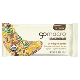 Gomacro Organic Banana & Almond Butter Bar 2.3 oz (Pack Of 12)