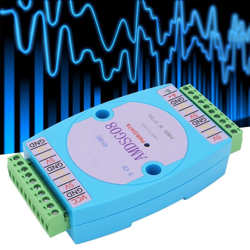 Temperature Data Acquisition Module 8CH Collection Logger RS485 DC7‑25V for