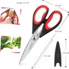 iBayam 3-Pack 8.5"Kitchen Scissors All Purpose Heavy Duty with Protective