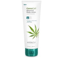 Andalou Naturals CannaCell Body Lotion, Joyful, 8 Ounce