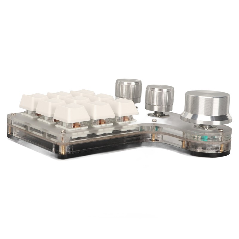 DIY Programmable Keyboard with RGB Light 9 Keys 3 Knobs