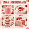 Sturelehub Organic Freeze Dried Strawberry Powder 8oz Fresh Taste in